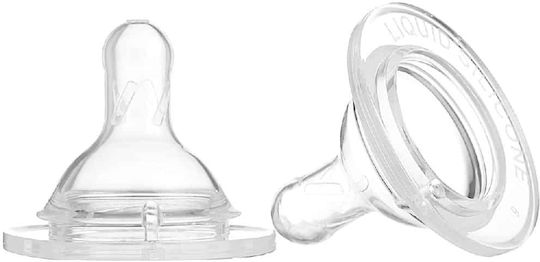 Kikka Boo Silicone Baby Bottle Teats High Flow for 6+ months 2pcs