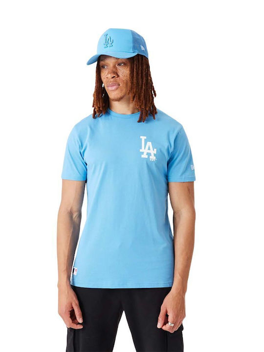 New Era League Essentials Tricou pentru bărbați cu mâneci scurte Albastru deschis