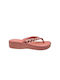 Parex Women's Platform Flip Flops Salmon