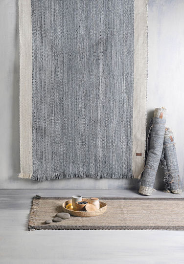 Rythmos Hera Rug Rectangular Summer with Fringes Gray