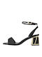 Sotta Leather Sandals Black