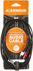 Ashton 3.5mm male-2x RCA male 3m Armour RCA29S Ashton 3.5mm male-2x RCA male 3m Armour RCA29S