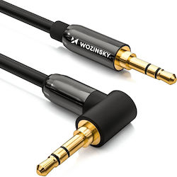 Wozinsky 3,5 мм мъжки-3,5 мм мъжки 1,5 м Ъглов Кабел