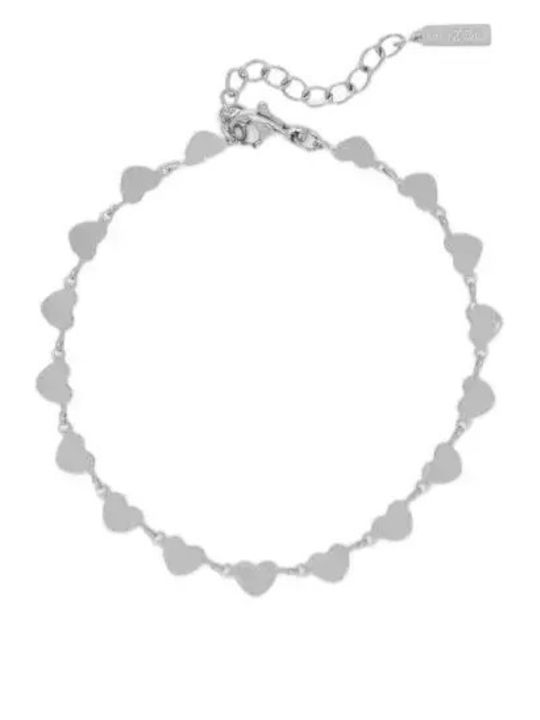 Oozoo Damentrailing Armband Kette mit Herz-Design aus Edelstahl 18cm