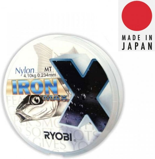 Ryobi Iron Max X Πετονιά Ψαρέματος Διάφανη 300m / 0.203mm