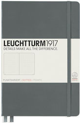 Leuchtturm1917 Caiet 251 Foi A5 cu Puncte și Elastic Gri