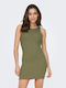 Only Summer Mini Dress Khaki