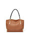 Foxer -1 Leder Damen Tasche Shopper Schulter Braun