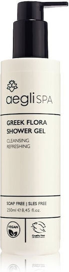 Aegli Premium Organics Greek Flora Schaumbad in Gel mit Aloe Vera & Duft Eukalyptus 250ml