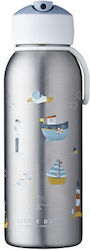 Little Dutch Flip-Up Campus Sailors Bay Термос Пеперуда 350ml Сребърна