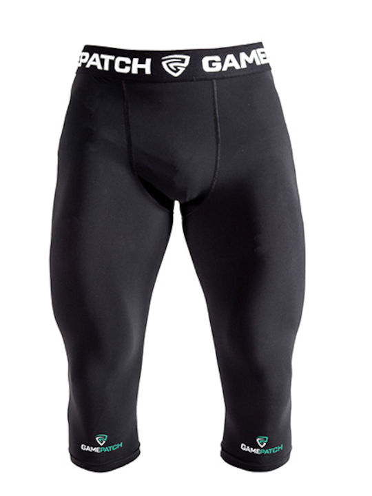 GamePatch Men's Sports Capri Leggings Black