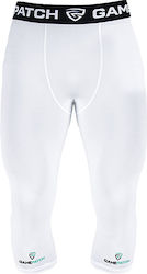 GamePatch Men's Sports Capri Leggings White