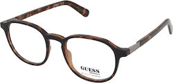 Guess Ацетатна Рамка Кафяв Костенурка GU8251 053