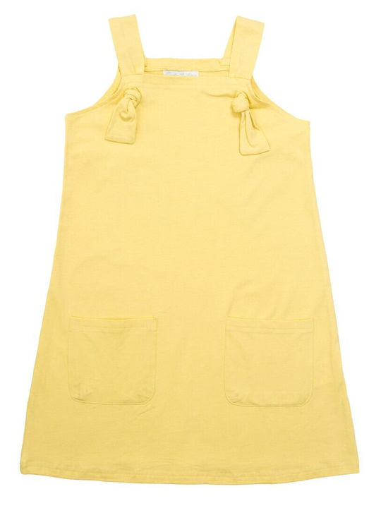 Funky Kids Dress Sleeveless Yellow