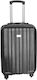 4teen-4ty Cabin Travel Suitcase Hard Black with 4 Wheels Height 56cm.