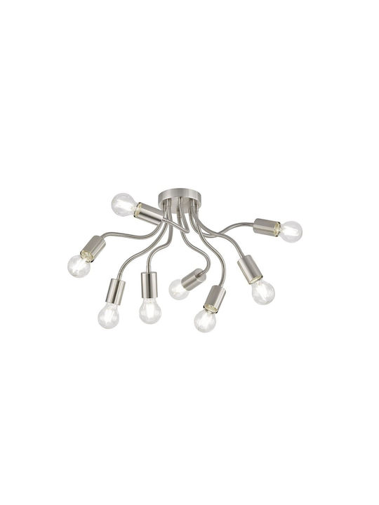 Fischer Honsel Bree Modern Metal Ceiling Light with Socket E27 60pcs Silver