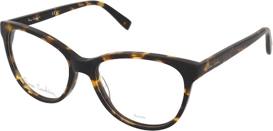 Pierre Cardin Дамски Ацетатен Рамка Пеперуда Кафяв Костенурка P.C. 8476 086