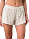 Vamp Sommer Baumwolle Damen Pyjama-Shorts