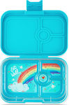 Yumbox Eighties Aqua Panino Πλαστικό Παιδικό Δοχείο Φαγητού Γαλάζιο Μ21.6 x Π16.5 x Υ5cm