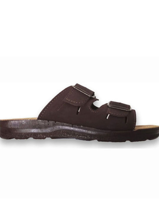 Bella Leder Herrensandalen in Braun Farbe