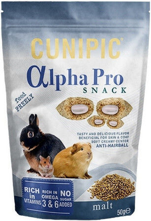 Cunipic Alpha Pro Malt Treat for Guinea Pig, Rabbit and Hamster 50gr