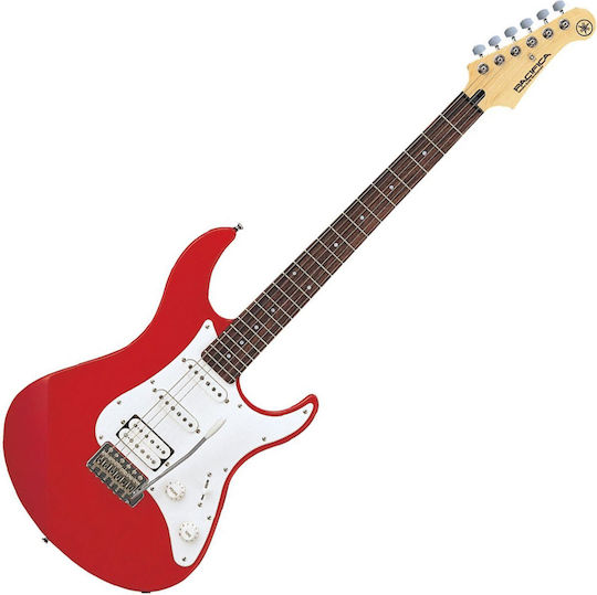 Yamaha Pacifica 112J RM II Electric Guitar Stratocaster with HSS Pickup Configuration Red Metallic