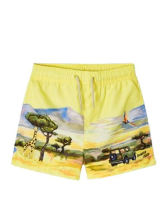 Mayoral Safari Kids Swimwear Swim Shorts Yellow