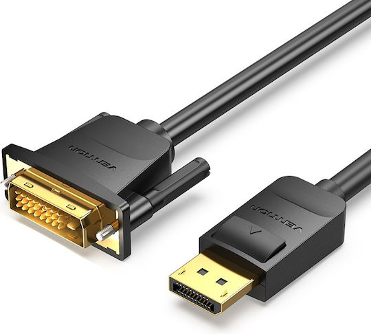 Vention Cablu DVI-D - DisplayPort 2m Negru (HAFBH)