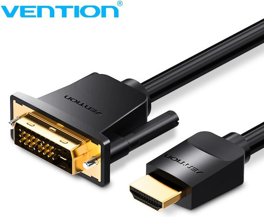 Vention 3m DVI-D male to HDMI male Cable Black (ABFBI)