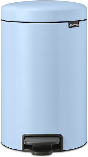 Brabantia NewIcon Κάδος Απορριμμάτων από Ανοξείδωτο Ατσάλι με Πεντάλ Dreamy Blue 12lt
