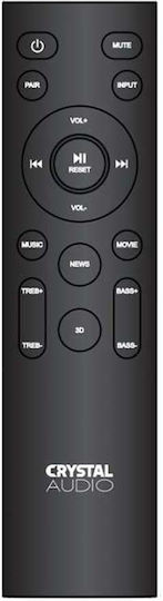 Crystal Audio Remote Control for CASB160S & CASB360 Τηλεχειριστήριο