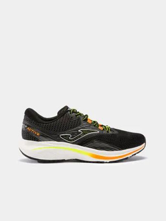 Joma R-Active Ανδρικά Αθλητικά Παπούτσια Running Μαύρα