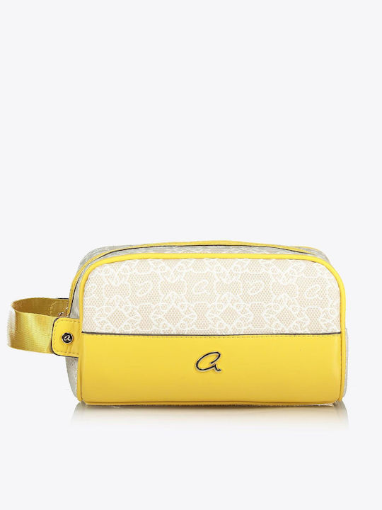 Axel Toiletry Bags In Yellow Colour