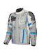 Klim Badlands Pro Gore-Tex Winter Herren Motorradjacke Wasserdicht Gray-Electric Blue Lemonade