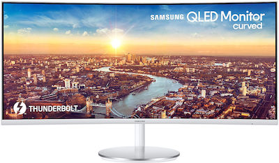 Samsung C34J791WTP Ultrawide VA Curbat Monitor 34" QHD 3440x1440 cu Timp de Răspuns 4ms GTG