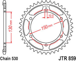 JT Sprockets Hinteres Ritzel 42 Zähne für Yamaha Online-Handelsseite / FZR Fazer