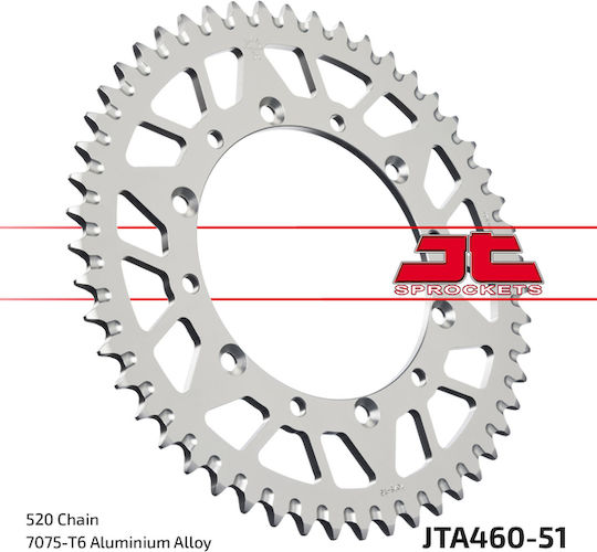 JT Sprockets Заден зъбен колело 51 Зъби за Kawasaki КЛХ 250 / KXF 125