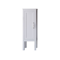 Martin London Floor Matte Lacquer Bathroom Column Cabinet L40xD35xH140cm White