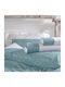 Rythmos Sheet Sets Queen with Elastic 165x205+29cm. Charisma Turquoise 4pcs