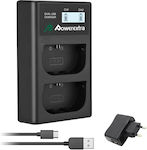 Powerextra Double Battery Charger Compatible with Canon Compatible with Canon LP-E6 / LP-E6N