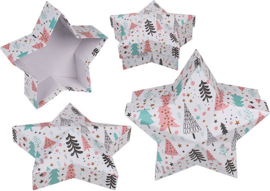 Out of the Blue Paper Christmas Box for Gift White 19.3x8.7x20cm.