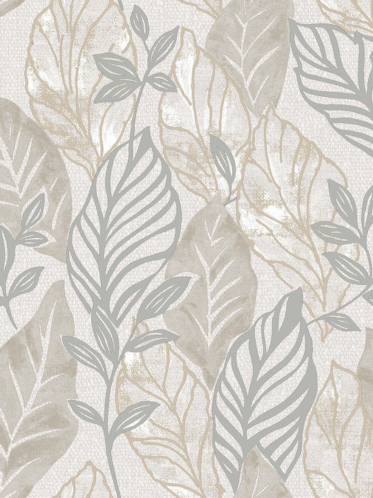 Wallpaper Vinyl Beige L1005xW53cm