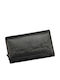 Large Leather Women's Wallet Classic Black