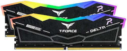 TeamGroup T-Force Delta RGB 32GB DDR5 RAM με 2 Modules (2x16GB) και Ταχύτητα 7800 για Desktop