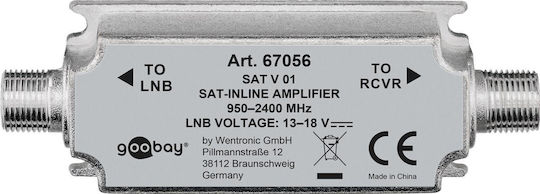 Goobay Line Amplifier Satellite SAT 20dB 950-2400MHz 67056