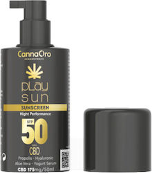 CannaOro Play Sun 175mg Αντηλιακό SPF 50 με CBD 50ml
