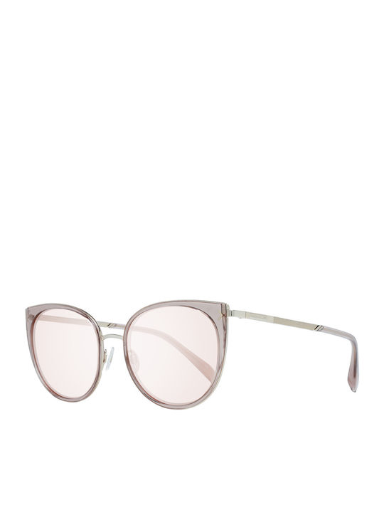 Karen Millen Damen Sonnenbrille mit Rosa Gestell und Rosa Linse KM1991 109