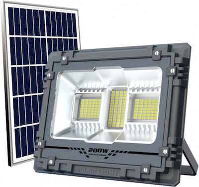 Spot Light Wasserdicht Solar LED Flutlicht 200W Kaltweiß 6000K mit Fernbedienung IP65