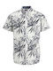 Kids Floral Shirt Short Sleeve Gray