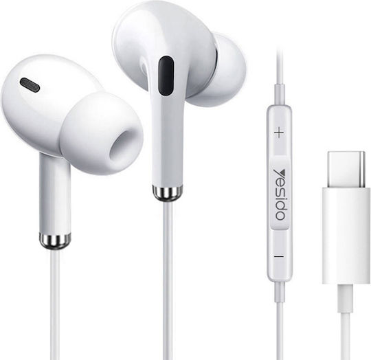 Yesido YH-35 În ureche Handsfree cu Mufă 3.5mm Alb